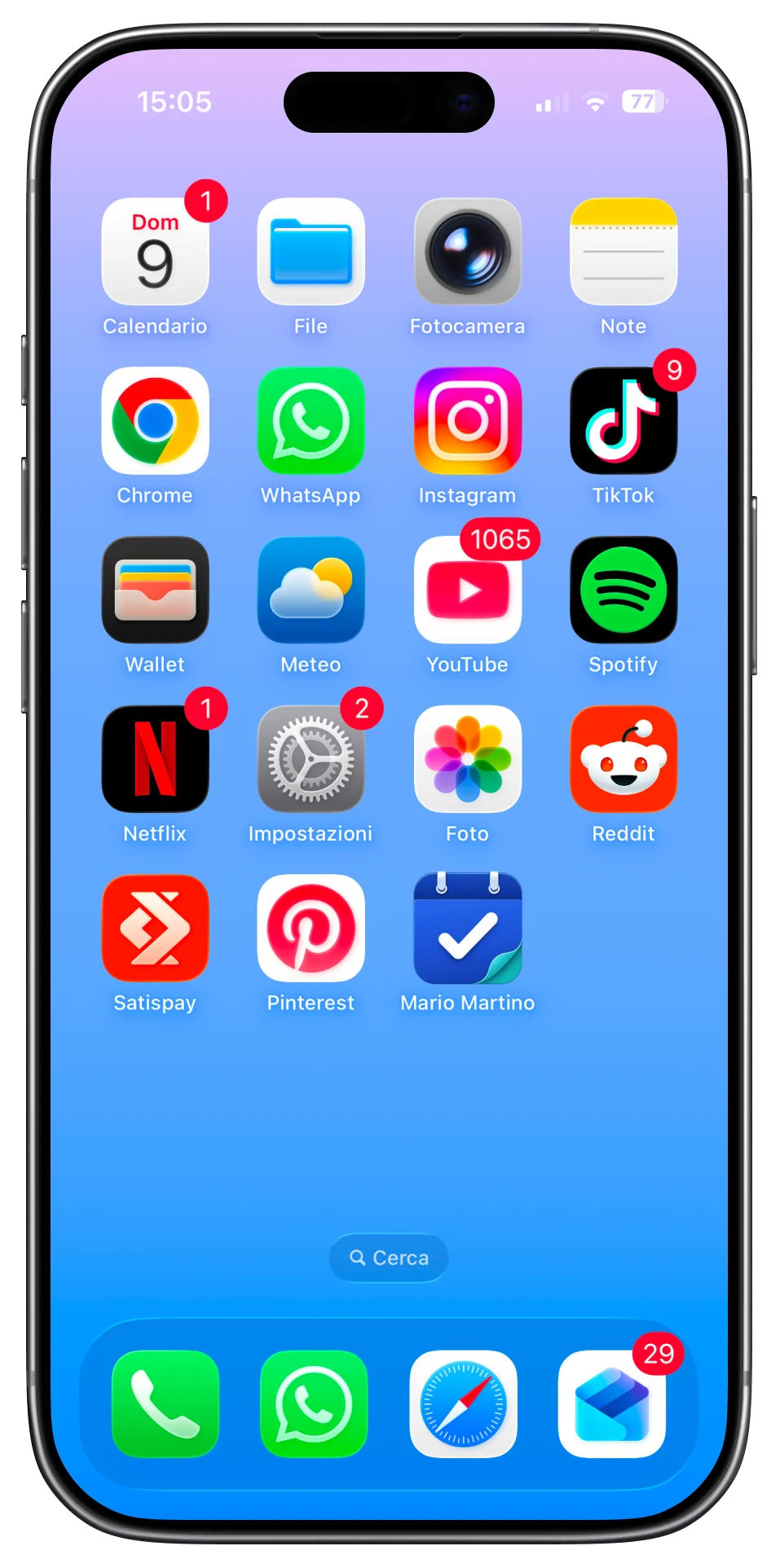 Fisioterapisti.app aggiunta alla schermata Home del telefono di un cliente